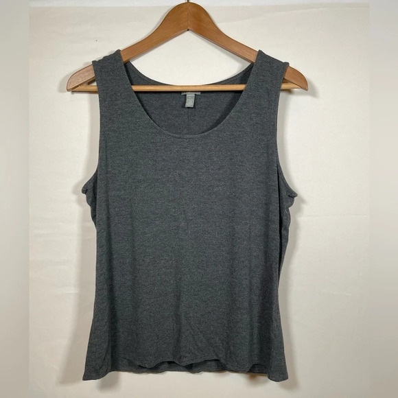 Women’s J.Jill dark gray stretch tank top Large - Picture 1 of 3